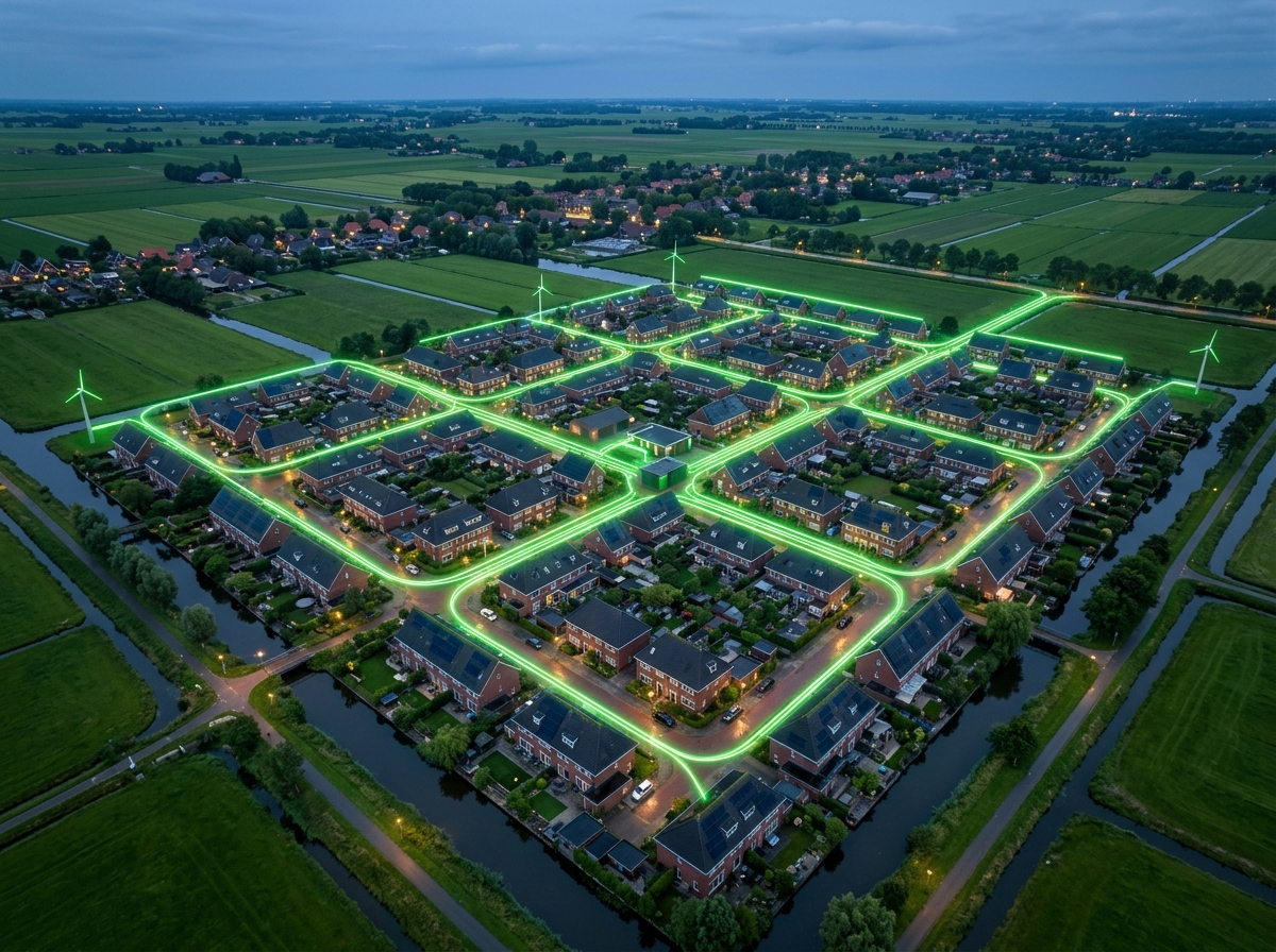 VPP cluster groene energie-lijnen