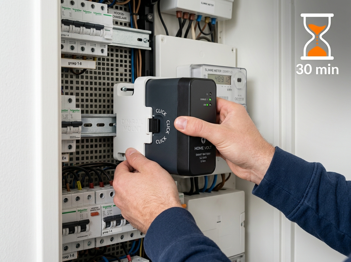 Plug-and-play hands clicking battery 30 minuten