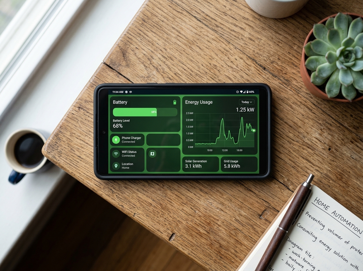 Home Assistant dashboard Nexus integratie
